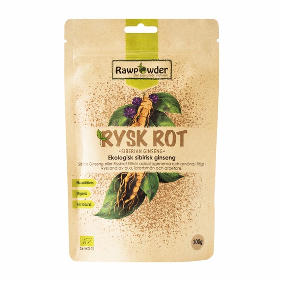 Rawpowder Sibirisk Ginseng Ryskrot 100 g