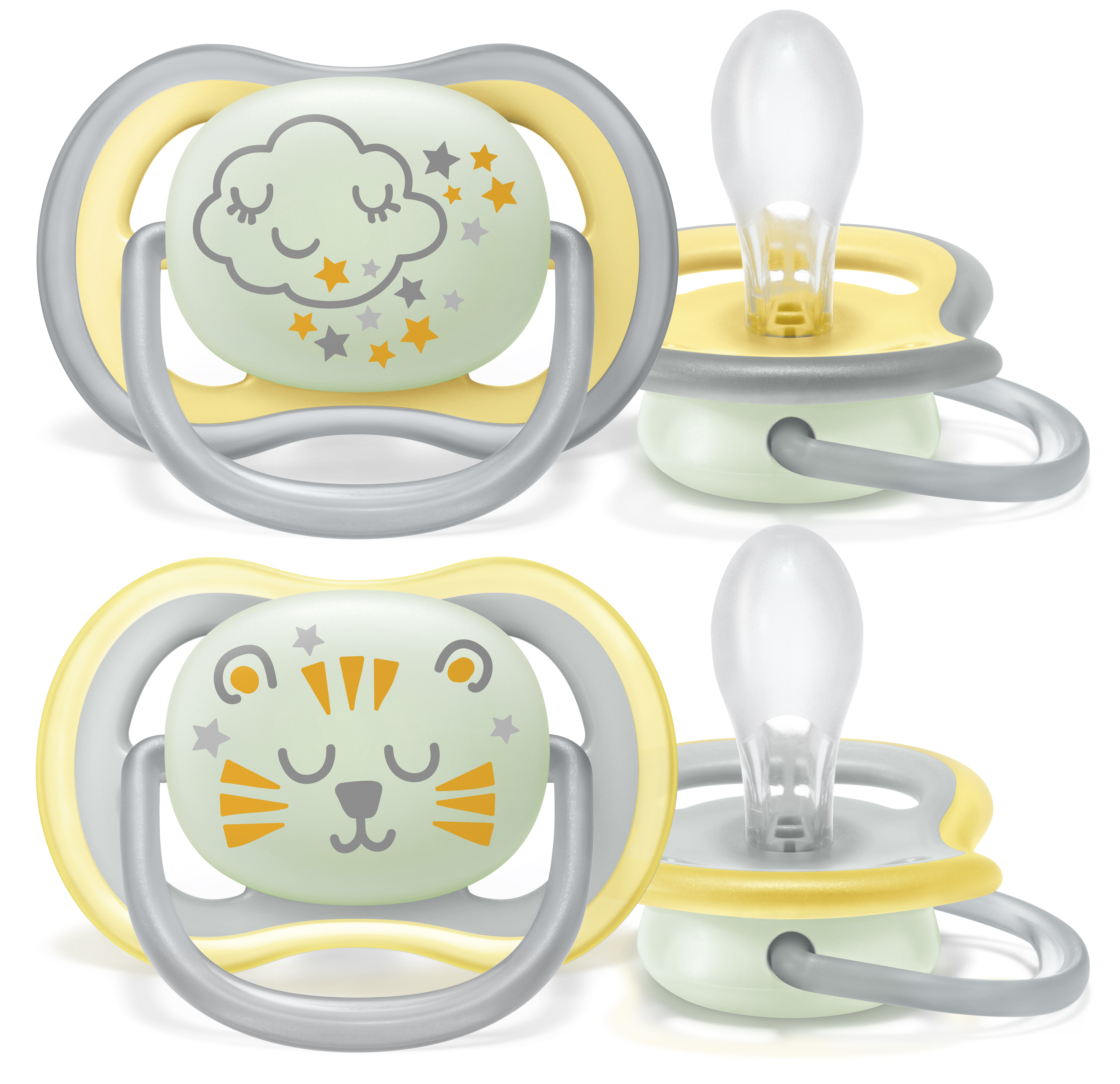 Philips Avent Ultra Air Självlysande Nattnapp 18 m+ Moln