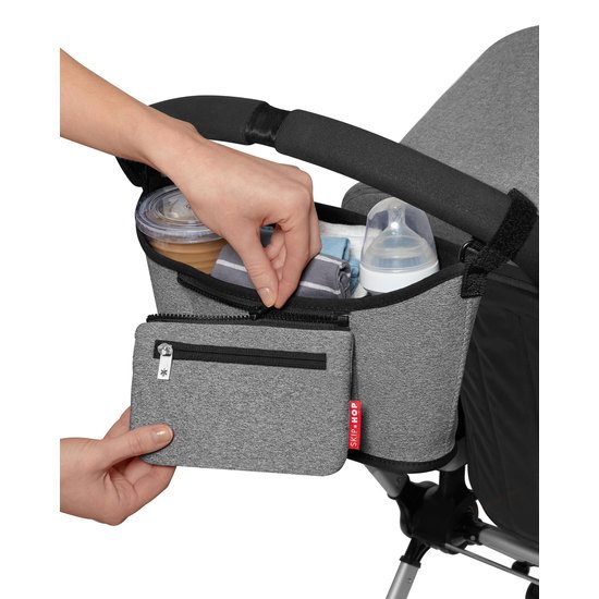Skip Hop Stroller Organizer Heather Grey