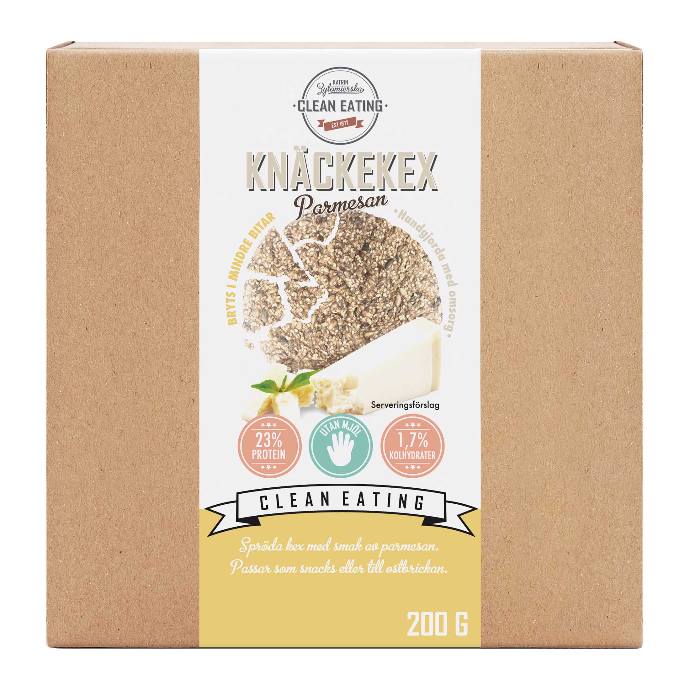 Clean Eating Knäckekex Parmesan 200 g