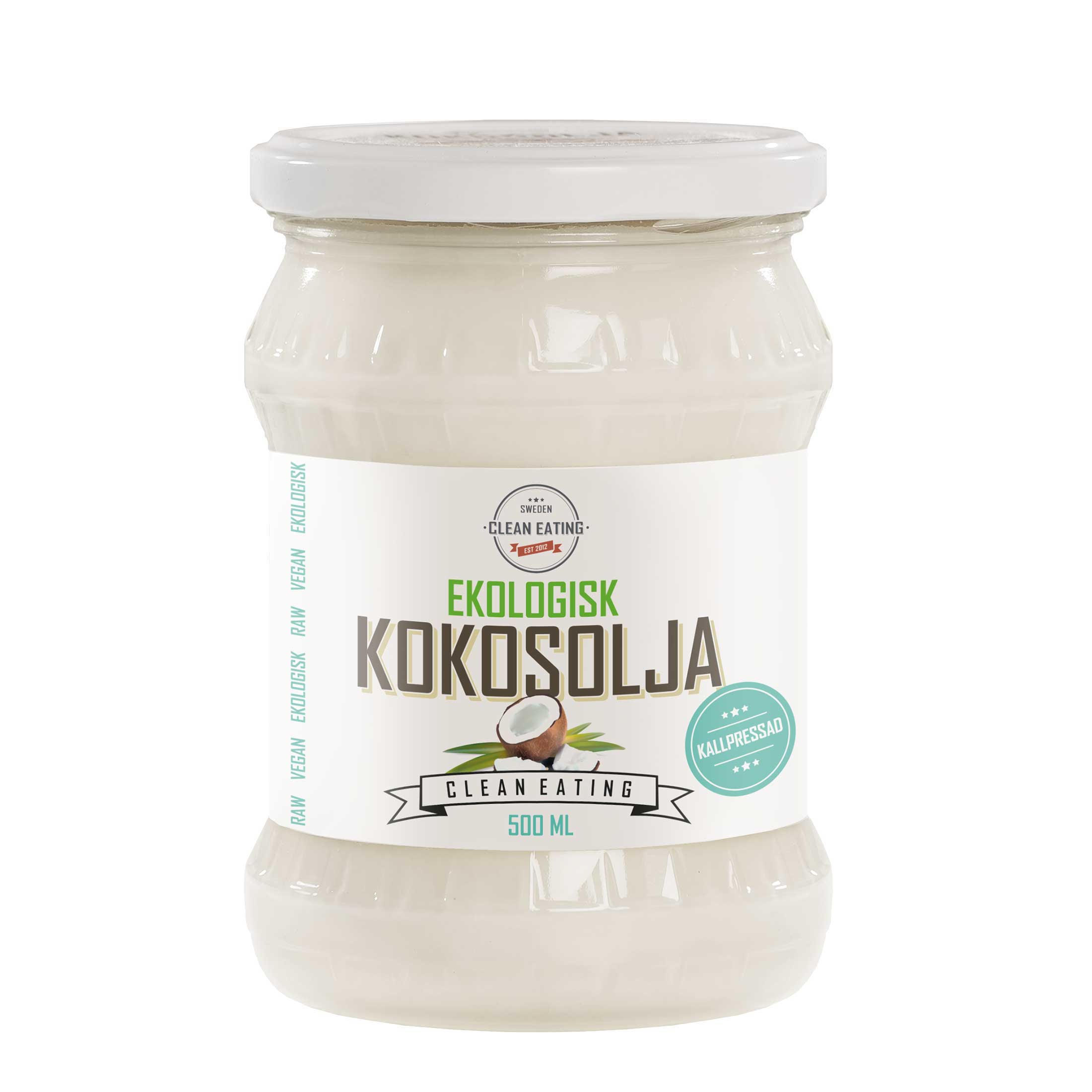 Clean Eating Kokosolja Kallpressad 500 ml