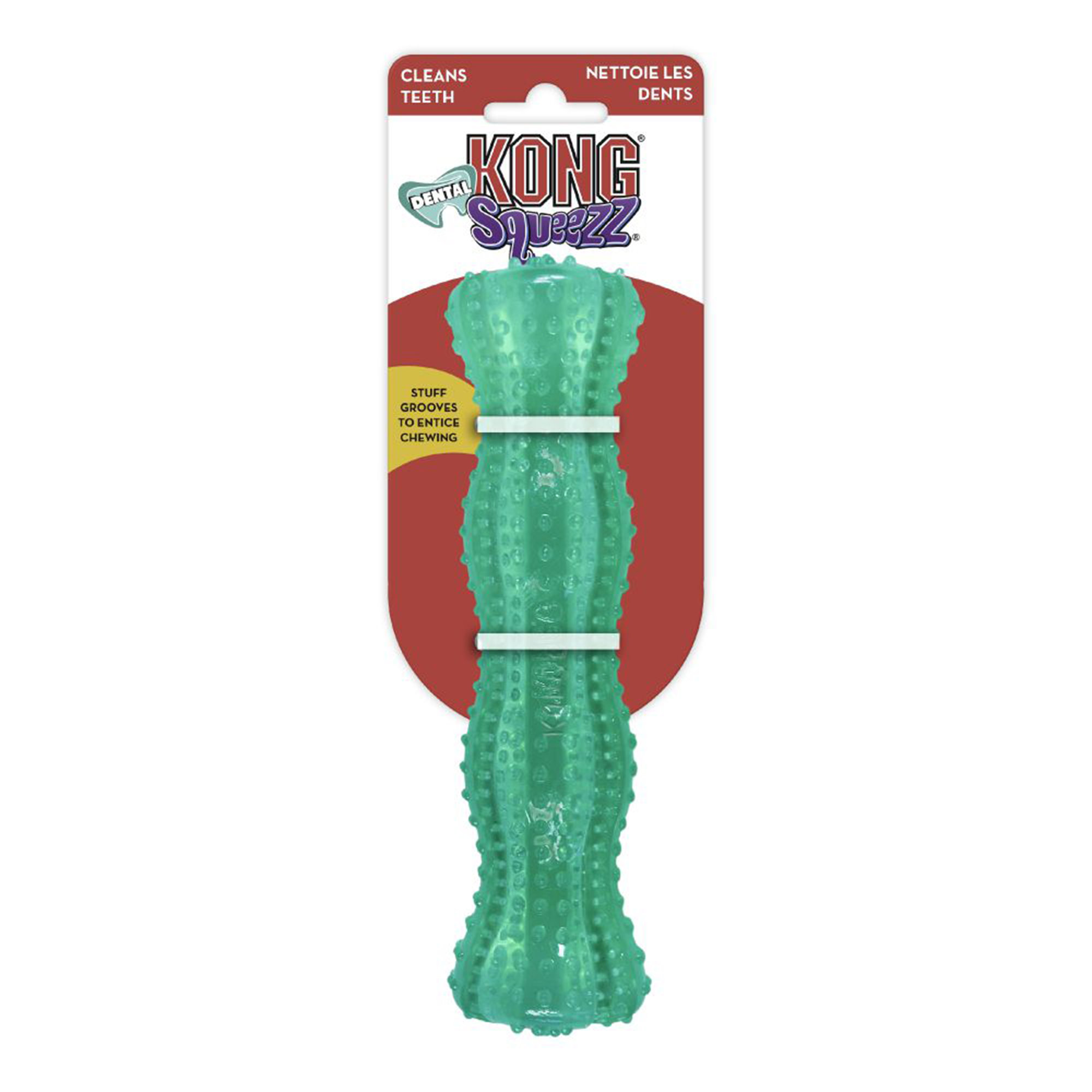 Kong Hundleksak Squeezz Dental Stick 