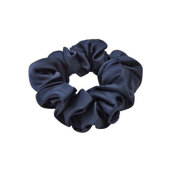 Lenoites Mulberry Silk Scrunchie Blue
