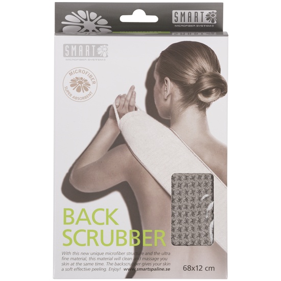 Smart Microfiber Backscrubber Waffle Grey