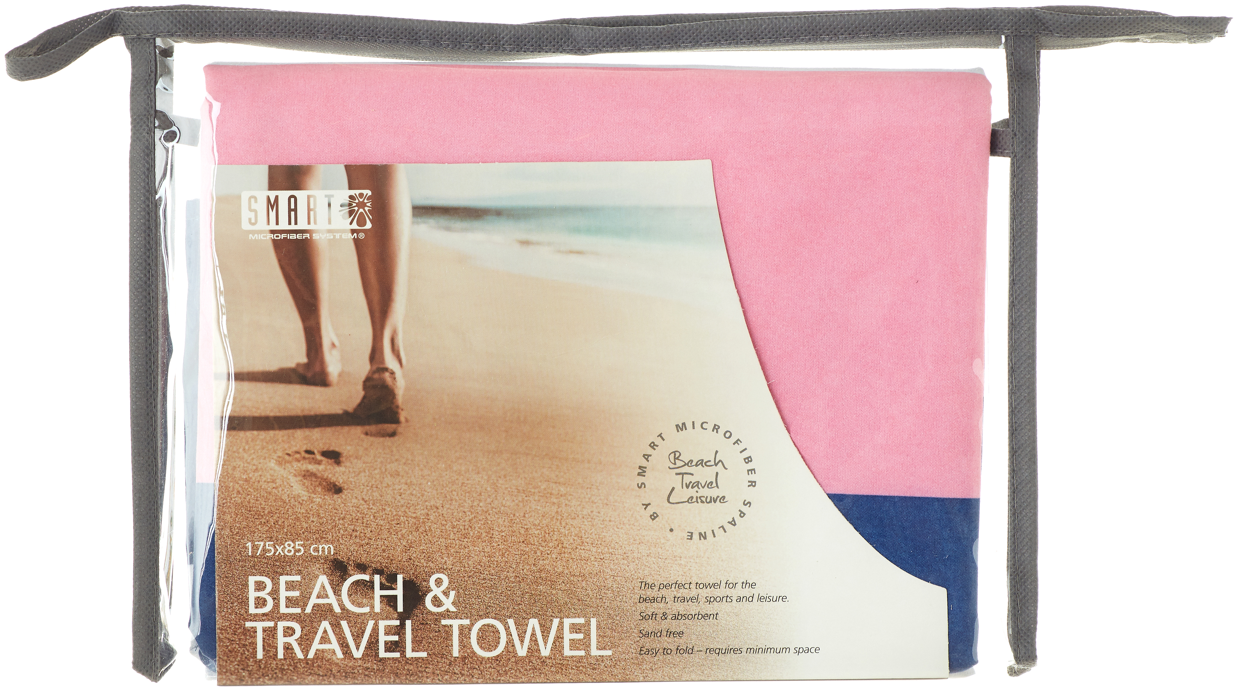 Smart Microfiber Beachtowel Hampton Blue pink