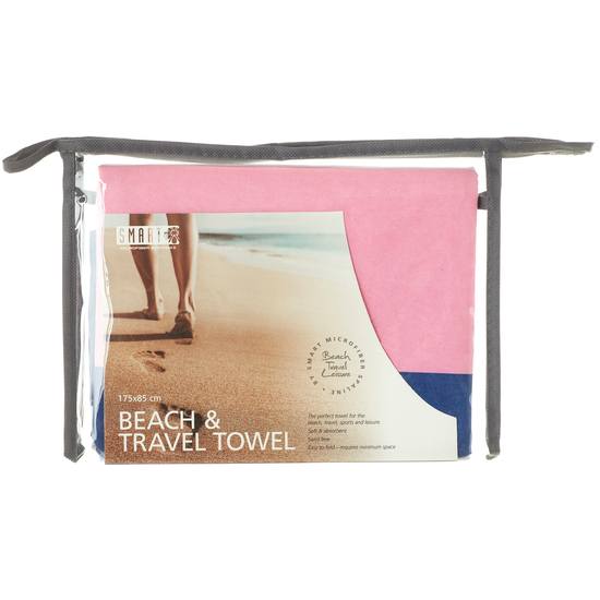 Smart Microfiber Beachtowel Hampton Blue pink