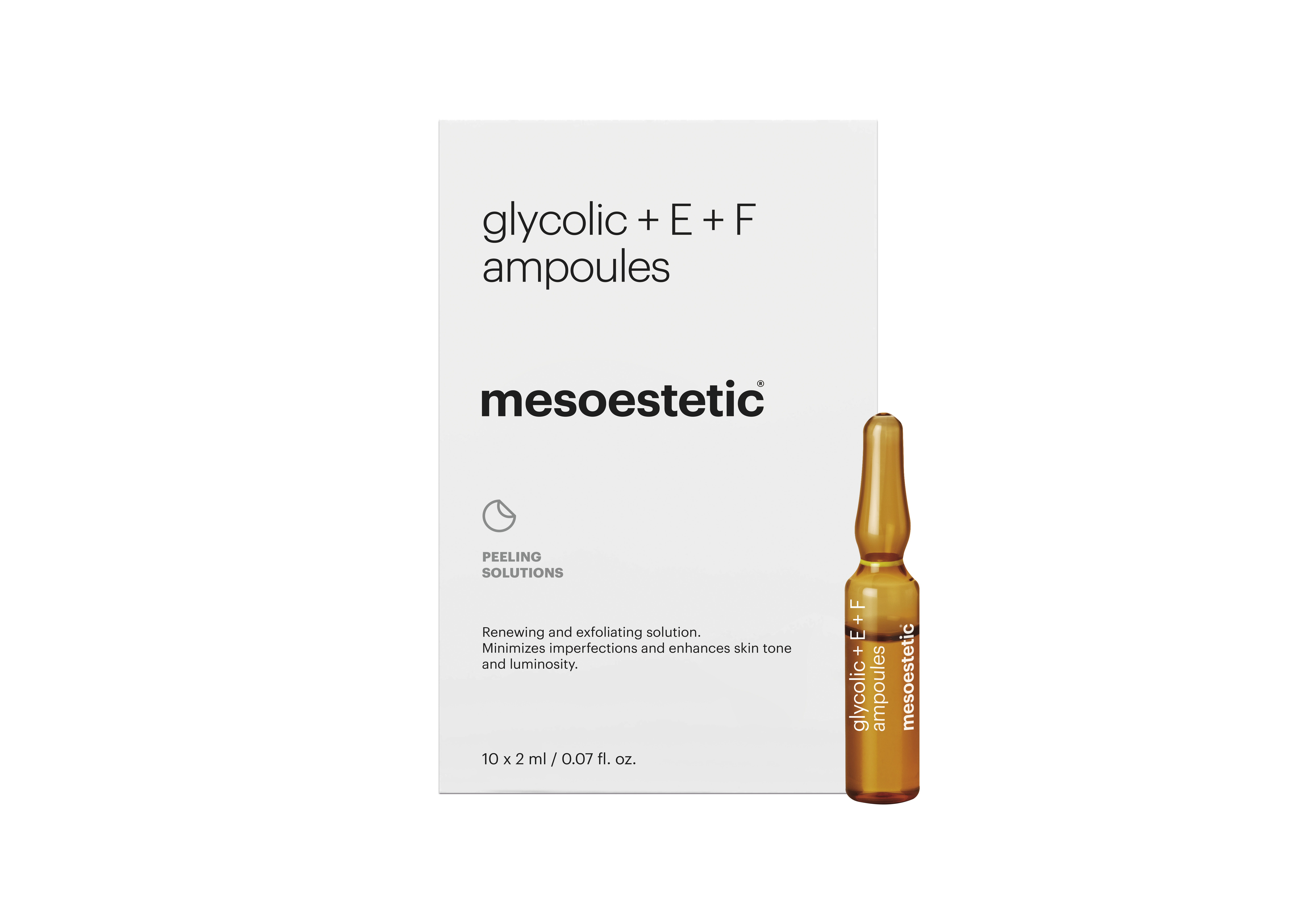 Mesoestetic glycolic E + F ampoules 10x2 ml