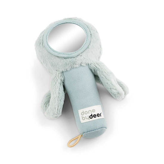 Done by Deer Skallra med Spegel Jelly Blue