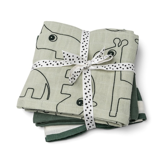 Done by Deer Muslinduk GOTS Deer friends Green 3-pack