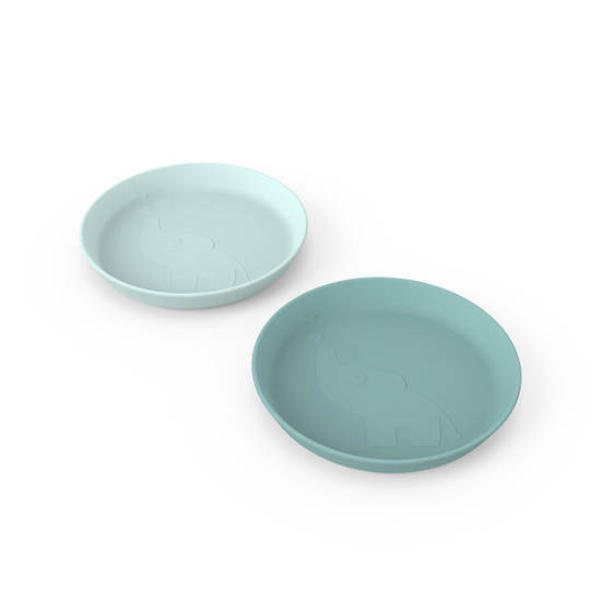 Done by Deer Kiddish Tallrik Elphee Blue 2-pack