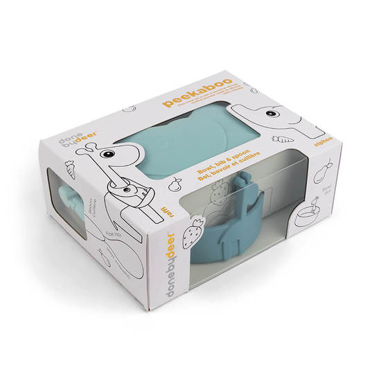 Done by Deer Peekaboo first meal set Deer friends Blue