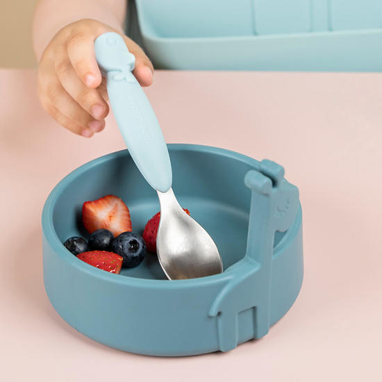 Done by Deer Peekaboo first meal set Deer friends Blue