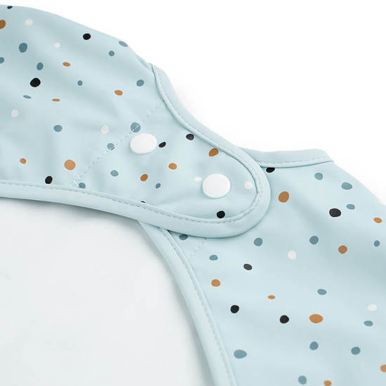 Done by Deer Långärmad Haklapp Happy dots Blue