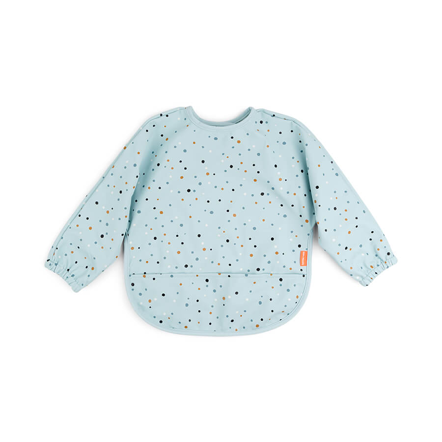 Done by Deer Långärmad Haklapp Happy dots Blue