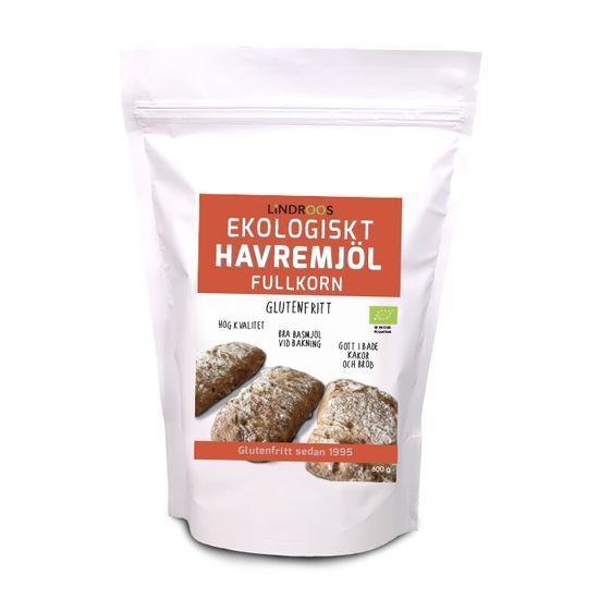 Lindroos Ekologiskt Havremjöl 600 g