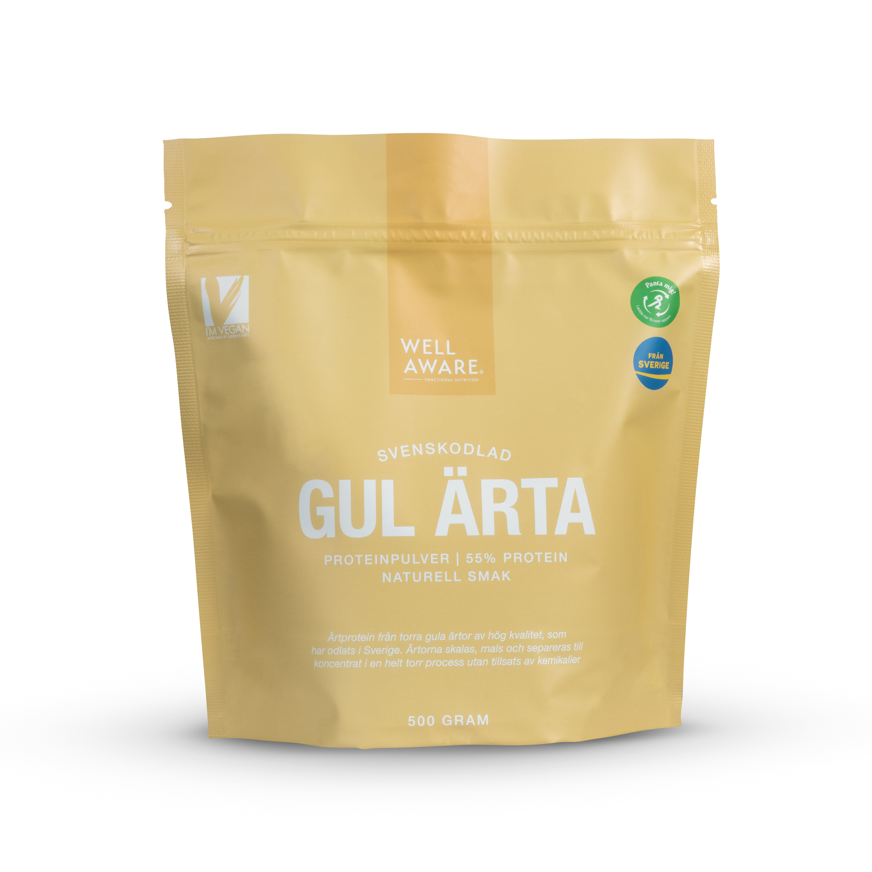 WellAware Svenskt Gulärt Protein 500 g
