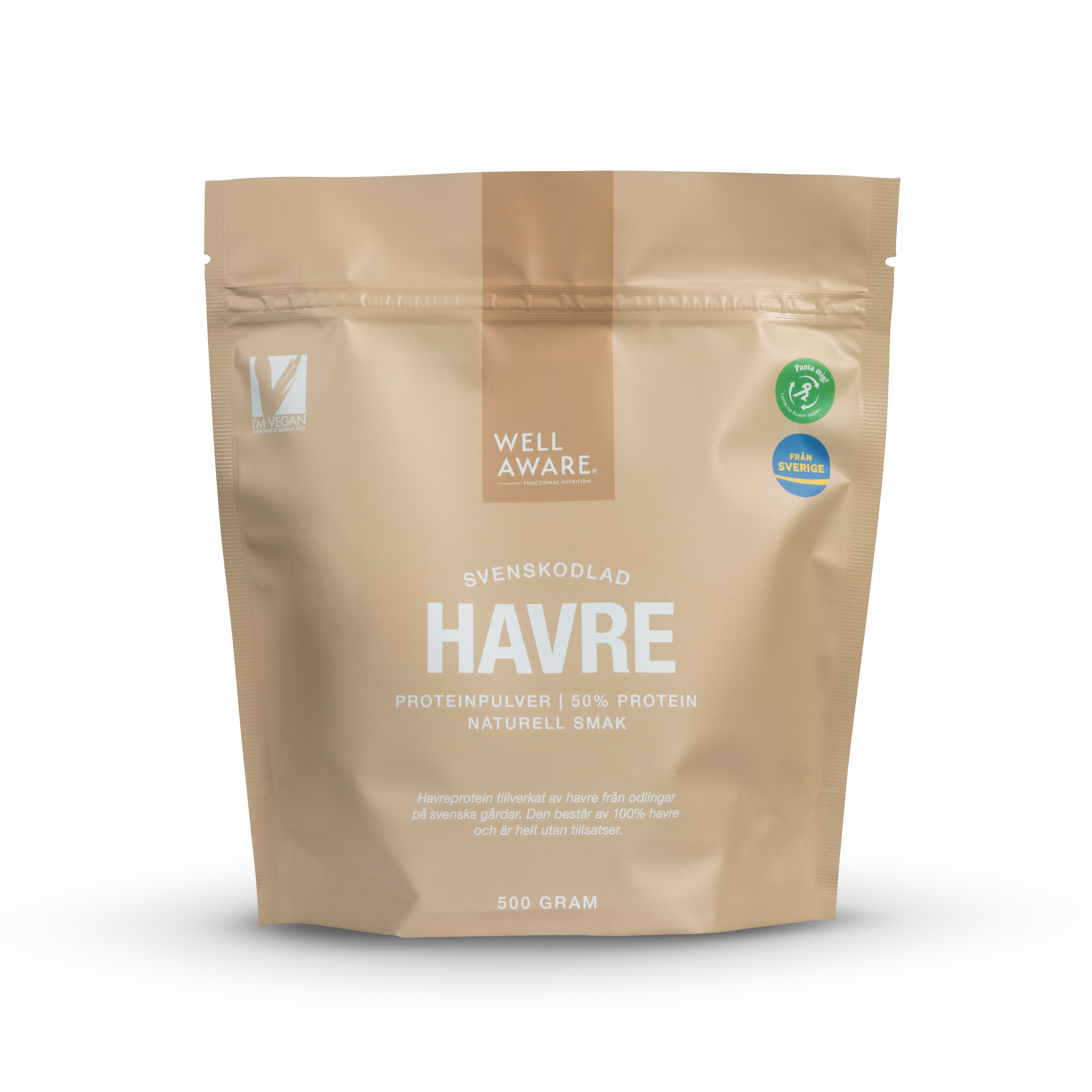 WellAware Svenskt Havre Protein 500 g