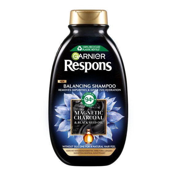 Garnier Respons Magnetic Charcoal Schampo 250 ml