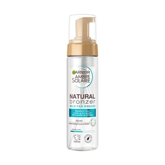 Garnier Ambre Solaire Natural Bronzer Self Tan Mousse 200 ml