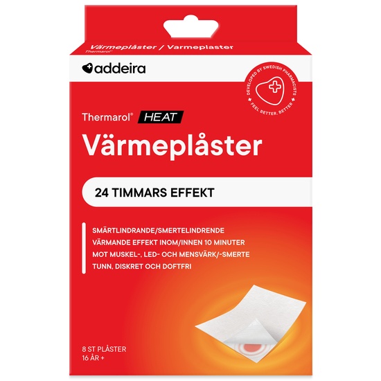 Addeira Thermarol smärtlindrande värmeplåster 8 st