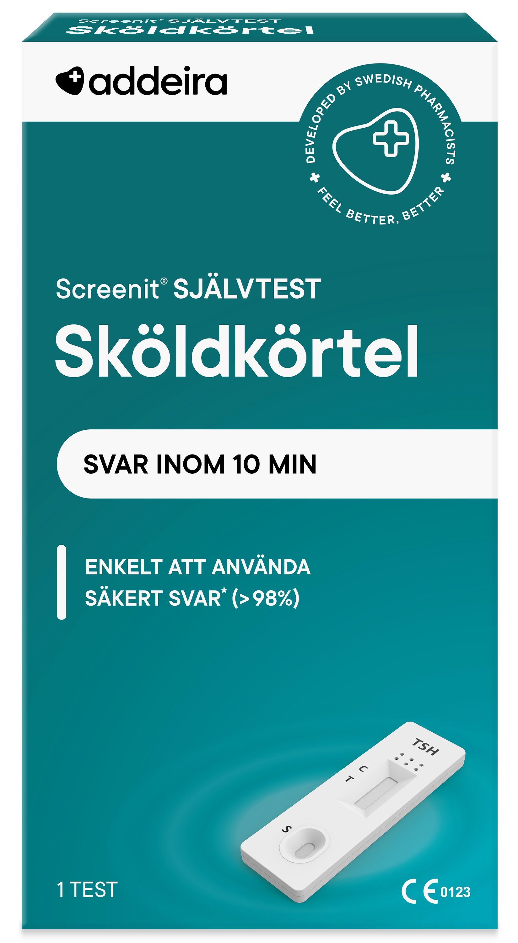 Addeira Screenit självtest Sköldkörtel 1 st
