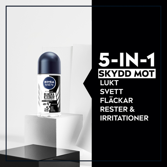 NIVEA Antiperspirant Deo Black & White Original Rollon 50 ml