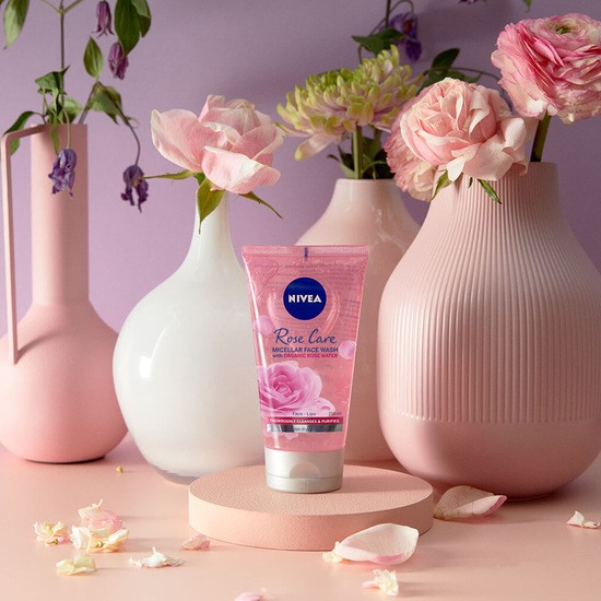 NIVEA Ansiktsrengöring Rose Care Micellar Face Wash 150 ml