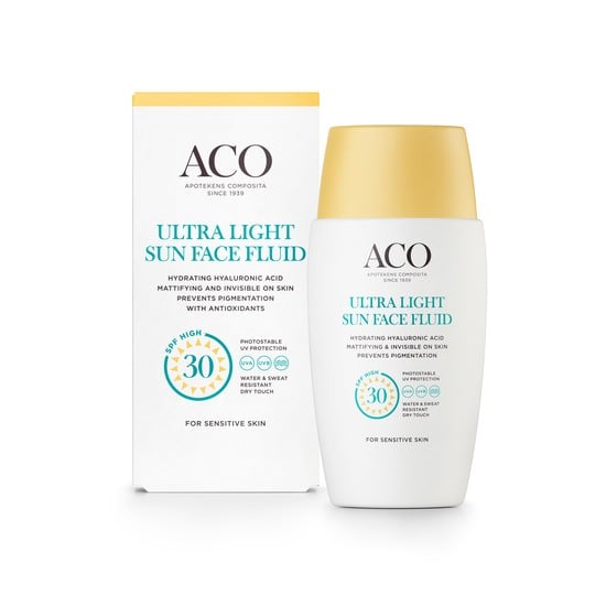 ACO Ultra Light Sun Face Fluid SPF30 40 ml