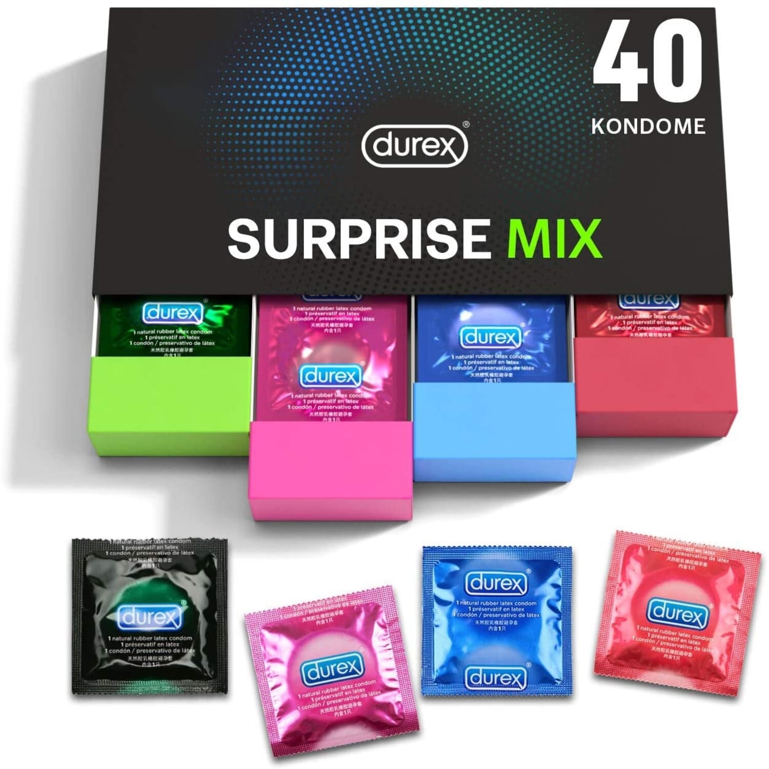 Alternativ bild 1 för Durex Surprise Me Deluxe 40 st