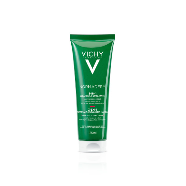 Vichy Normaderm 3-in-1 Cleanser, Scrub & Mask 125 ml