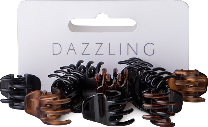 Dazzling Clips klämmor mini mix 10-pack