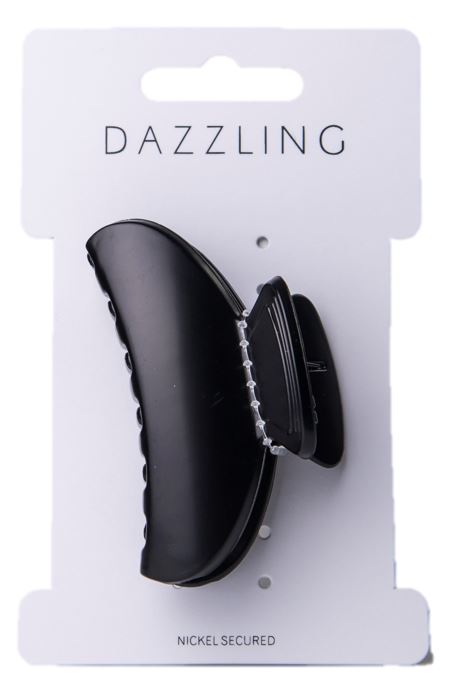 Dazzling Hair clip mellan matte Black