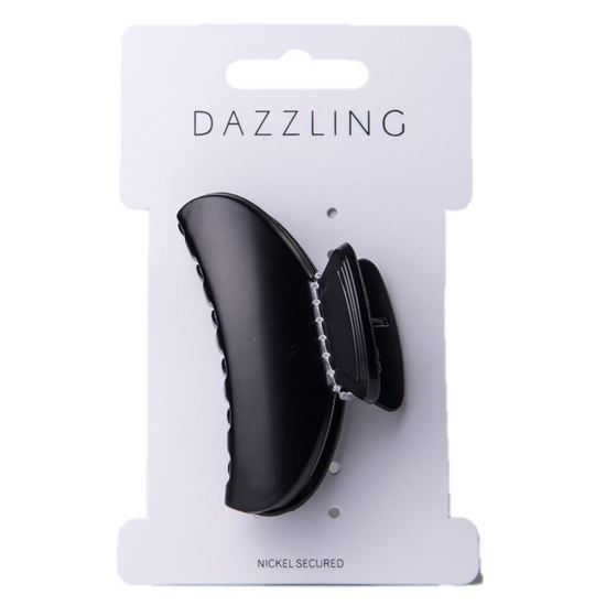 Dazzling Hair clip mellan matte Black
