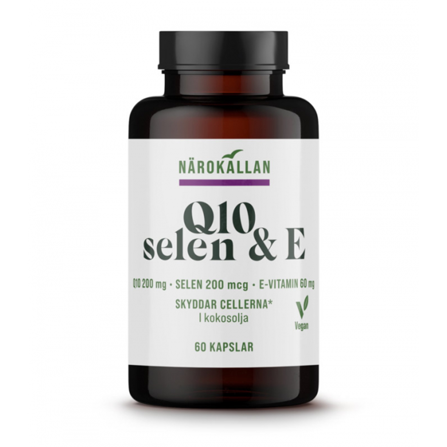 Alternativ bild 1 för Närokällan Q10, Selen & E 60 kapslar