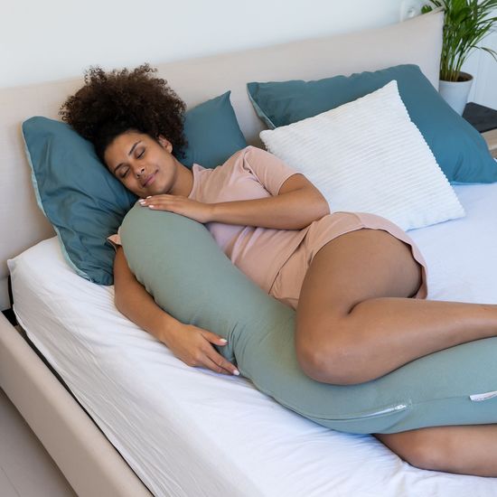 Doomoo Amnings- och Gravidkudde Quilt Khaki