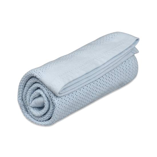 Vinter & Bloom Filt Soft Grid True Blue 100x75 cm