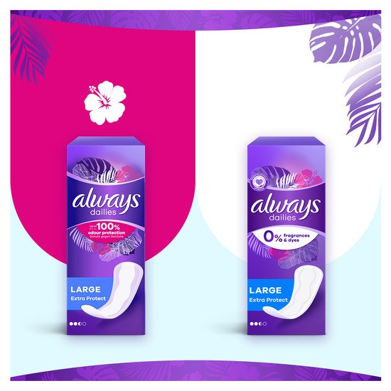 Always Dailies Extra Protect 0% Trosskydd 48 st