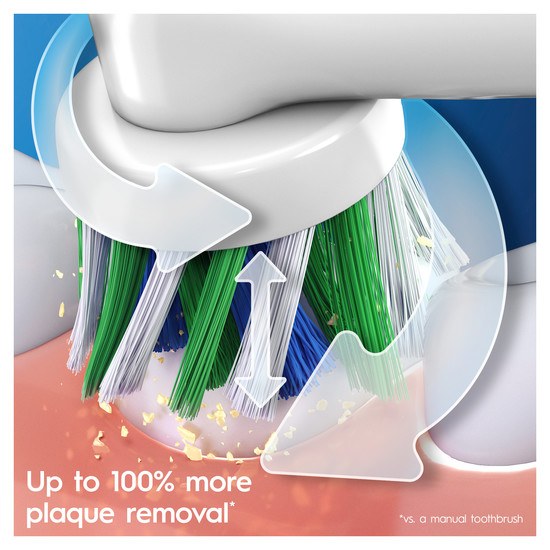 Oral-B Pro 3 3500 Vit Eltandborste 1 Resefodral Designed By Braun 1 Borsthuvud