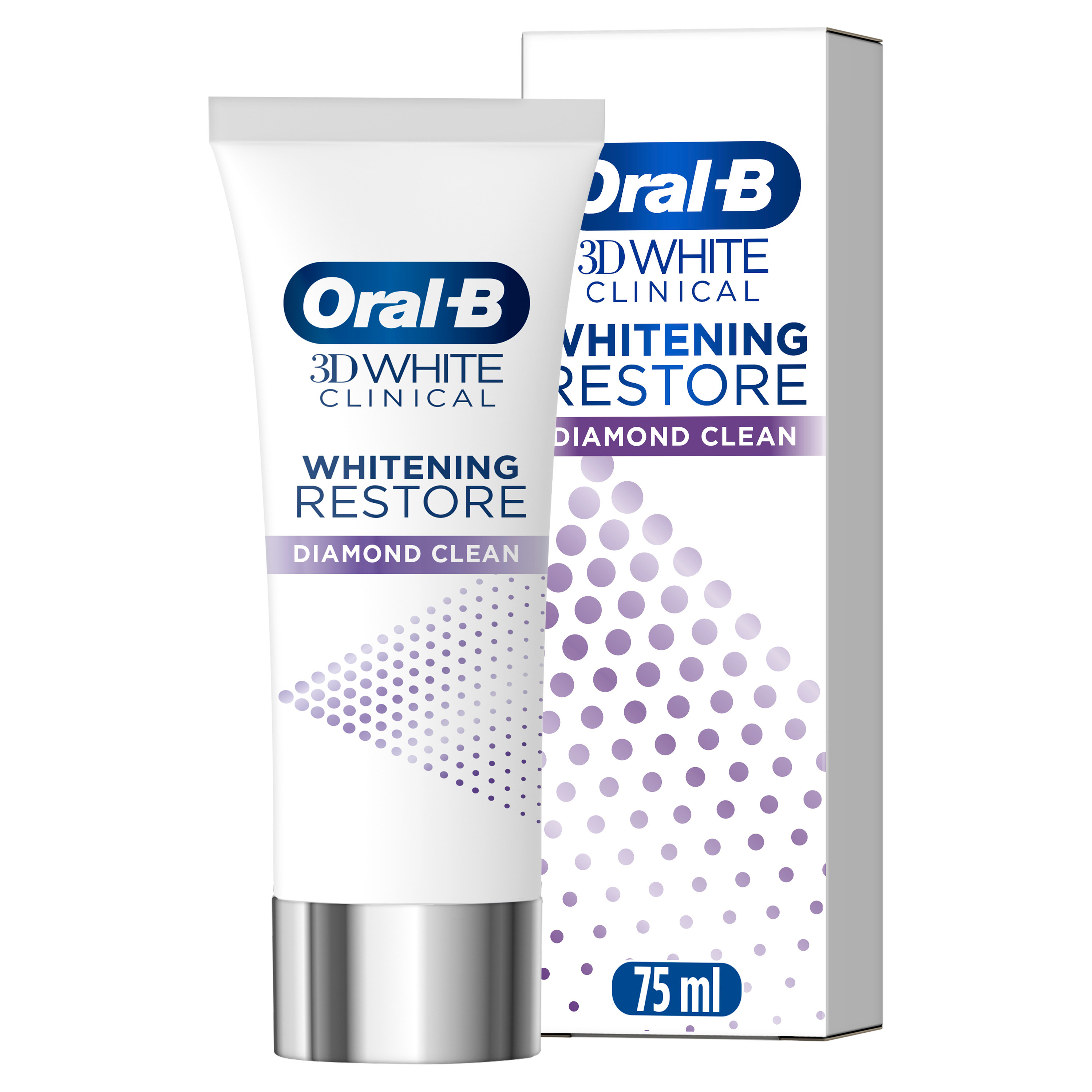 Oral-B 3D White Clinical Diamond Clean Tandkräm 75 ml