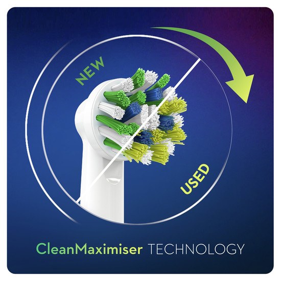 Oral-B CrossAction Tandborsthuvud med CleanMaximiser-teknologi 4 st