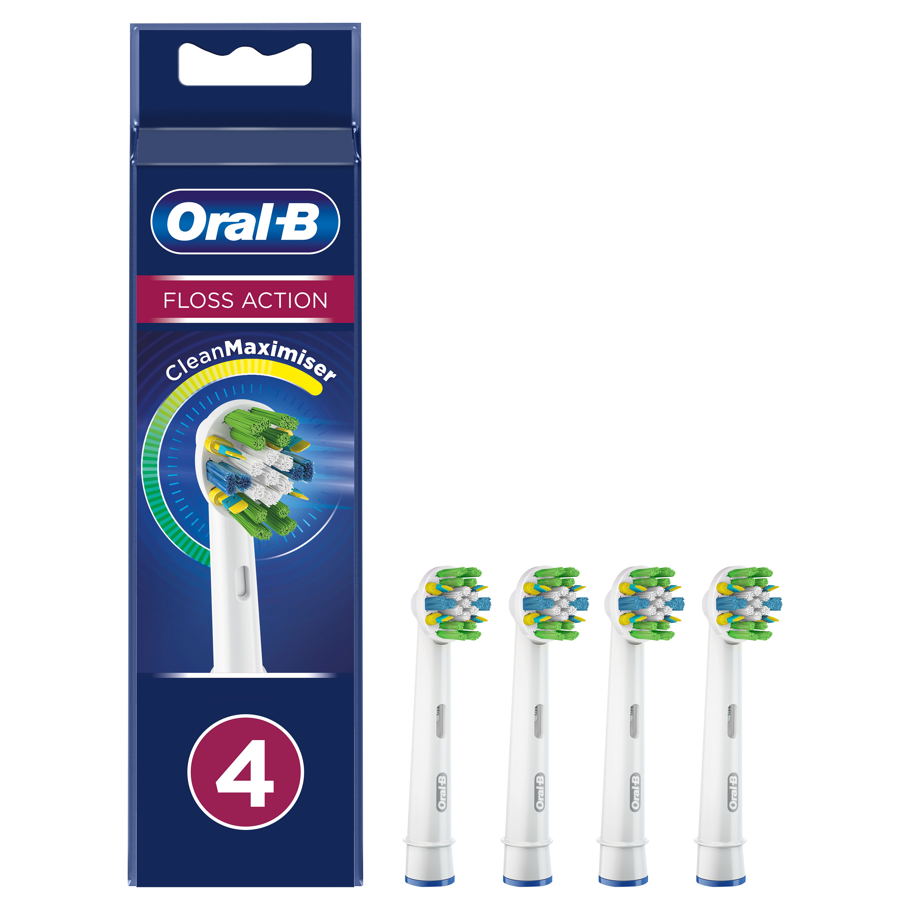 Oral-B Floss Action Borsthuvuden 4-pack
