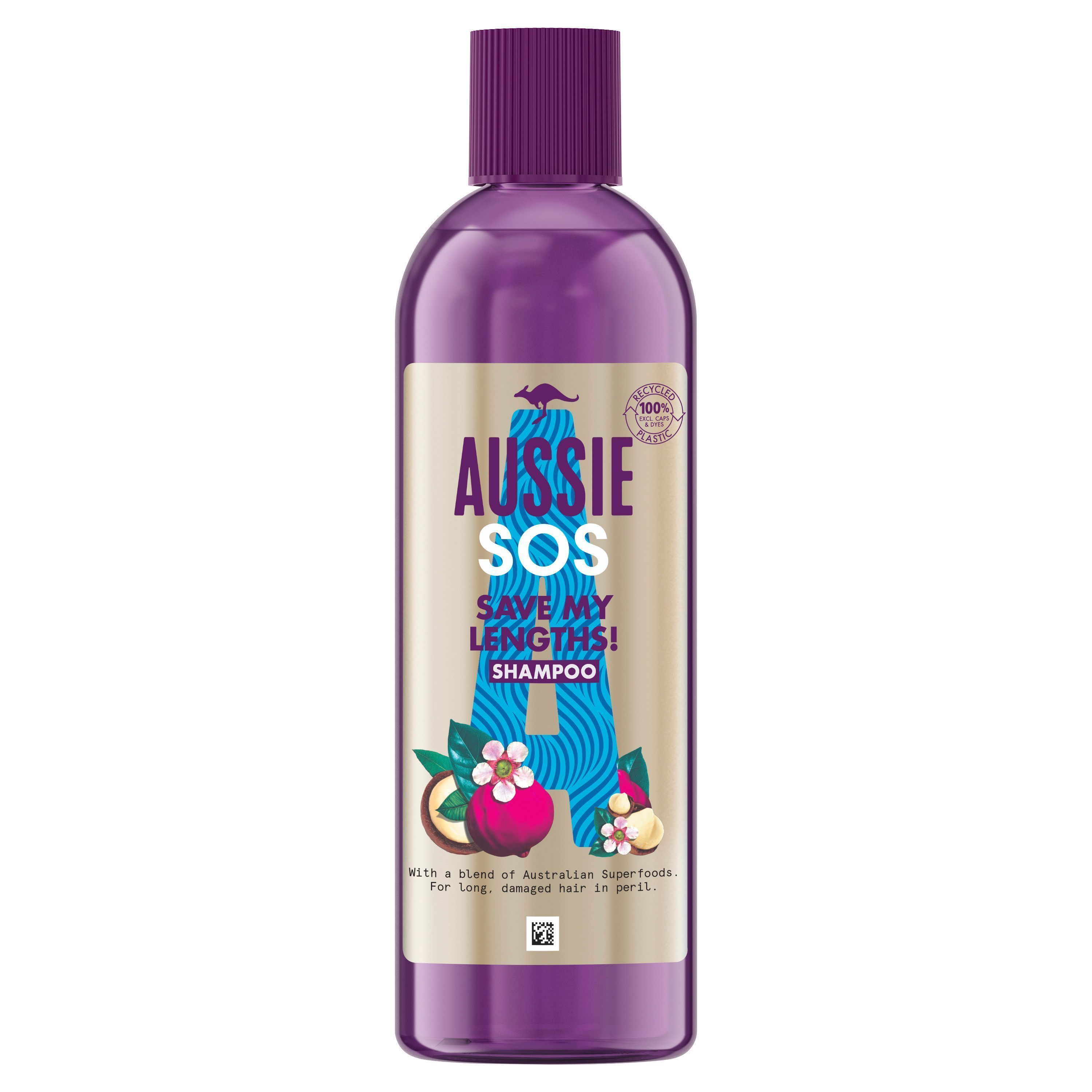 Aussie SOS Save My Lengths! Schampo För Skadat Hår I Knipa 290 ml
