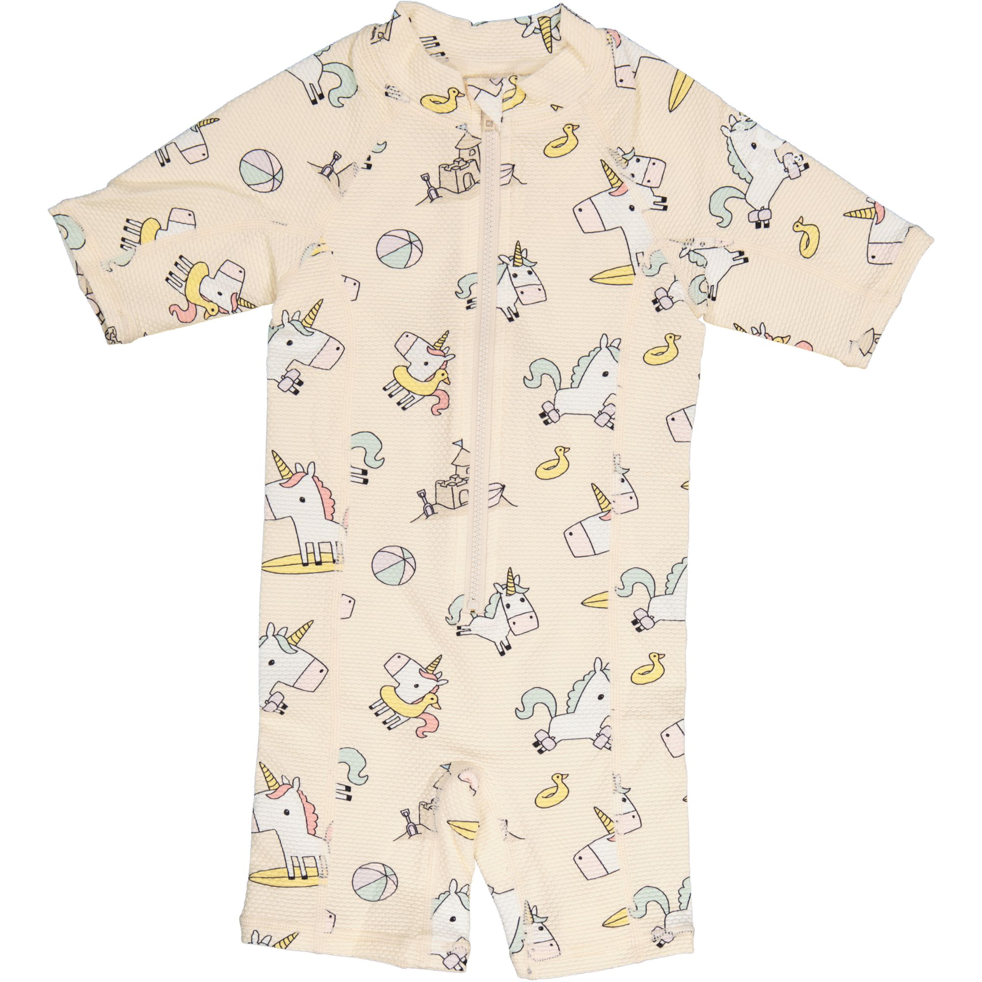 Geggamoja UV-dräkt Beige unicorn 17 74/80