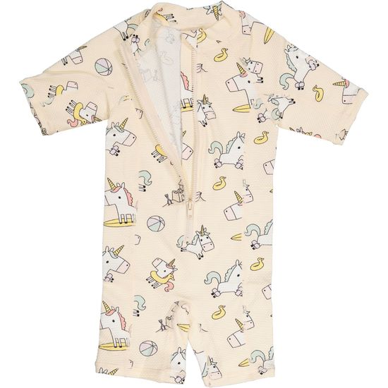 Geggamoja UV-dräkt Beige unicorn 17 98/104