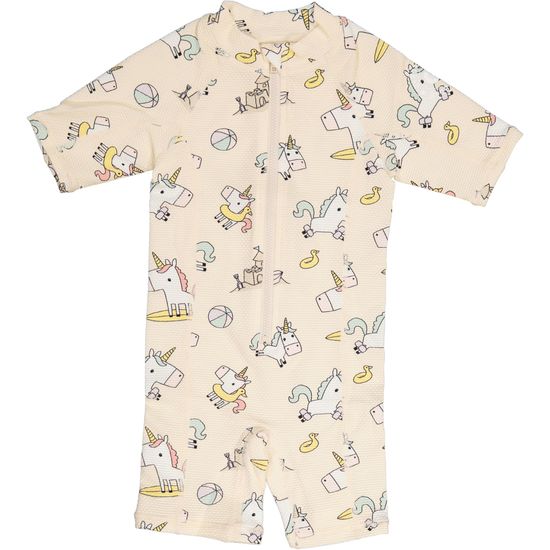 Geggamoja UV-dräkt Beige unicorn 17 98/104