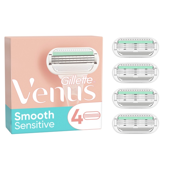 Gillette Venus Smooth Sensitive Rakblad 4 st
