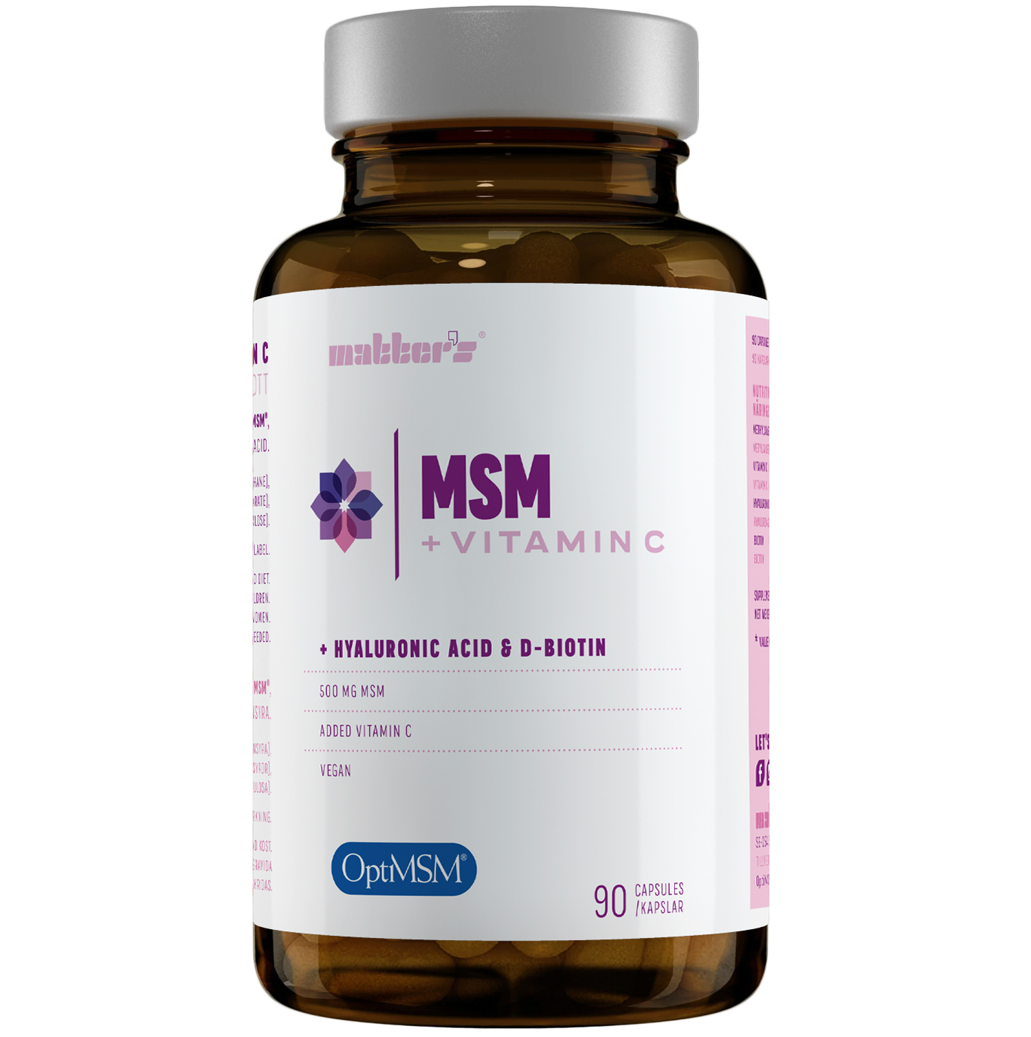 Matters OptiMSM, Vitamin C, Hyaluron & Biotin 90 kapslar