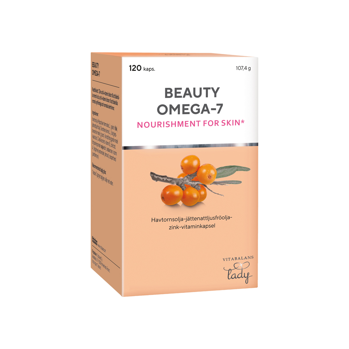 Vitabalans Beauty Omega-7 120 kapslar 