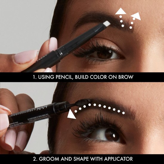 NYX Professional Makeup Fill & Fluff Eyebrow Pomade Pencil 09 Clear 0,2 g