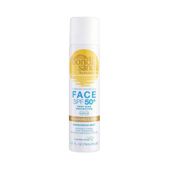 Bondi Sands Fragrance Free Face Mist SPF50+ 79 ml